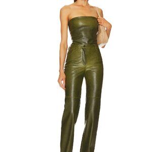 NWT CULTNAKED Killa pants in Green Peridot Size M Faux Leather
